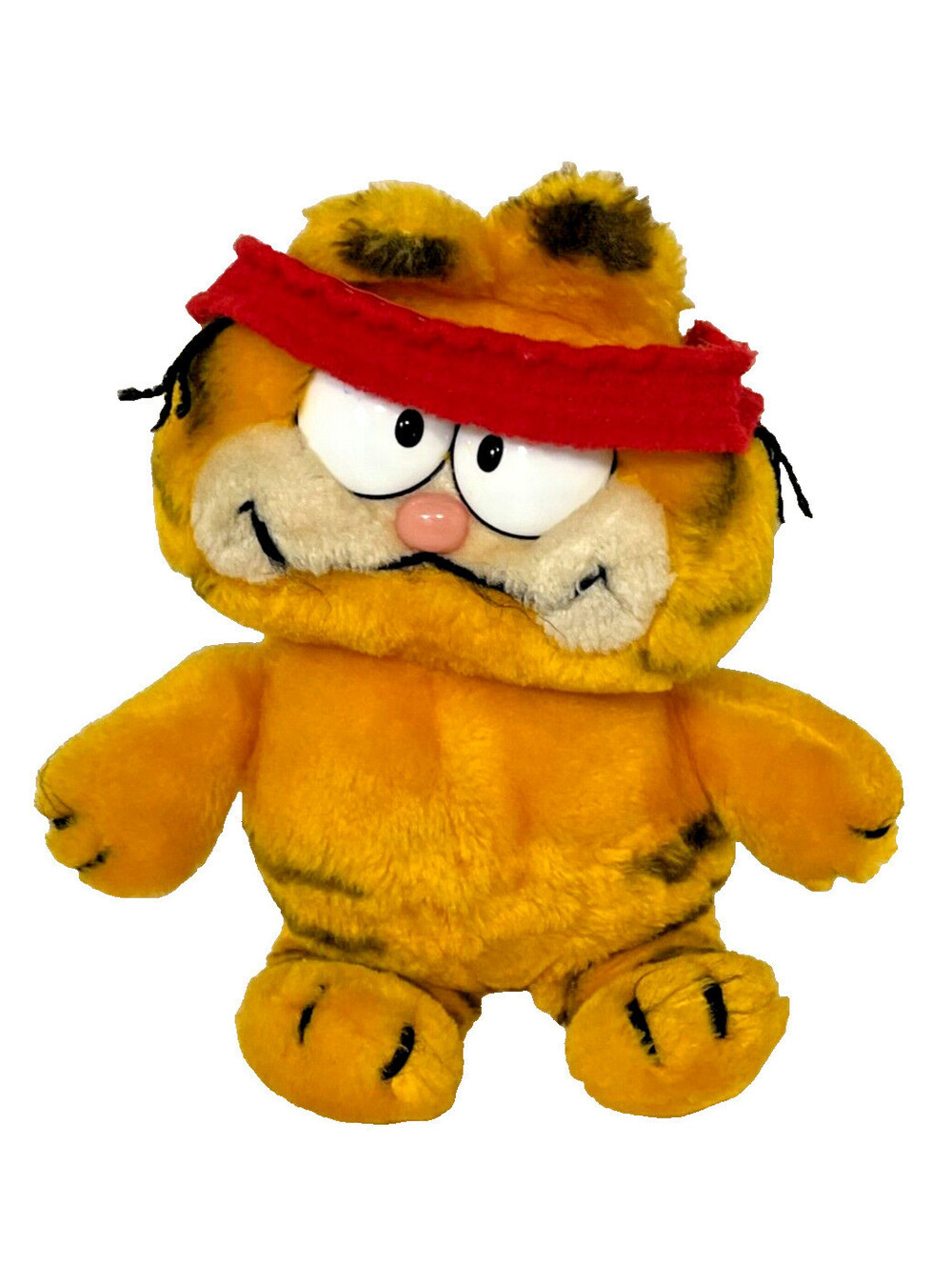 Vintage 1981 Dakin Garfield 10" Plus with Red Bandana Made in Korea With Tags